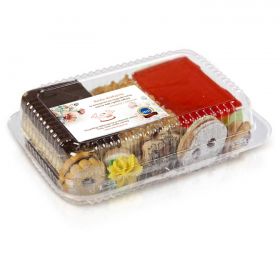 <strong>Pudełko plastikowe z ciastem (0,8kg)</strong>Opakowania